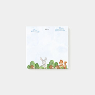 Whimsical Chic Forest Woodland Animals Post-it Notes