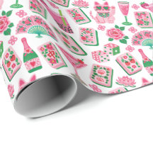 Whimsical Chic Pink & Green Mahjong Party
