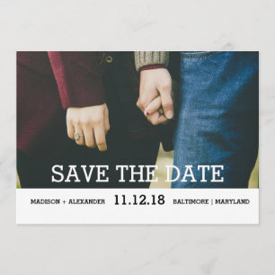Whimsical Chic Save The Date Photo
