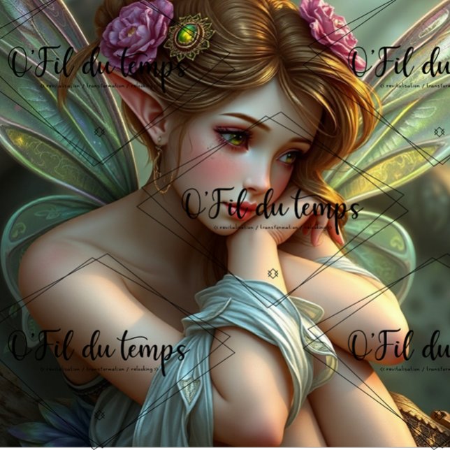 Whimsical Child Fairy - Decoupage Paper (Creator Uploaded)