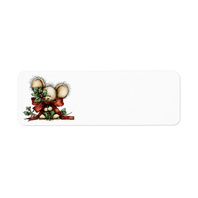 Whimsical Christmas Address Labels (Front)