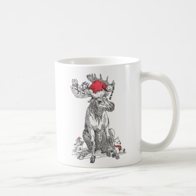 Whimsical Christmas Alaska Wildlife Coffee Mug (Right)
