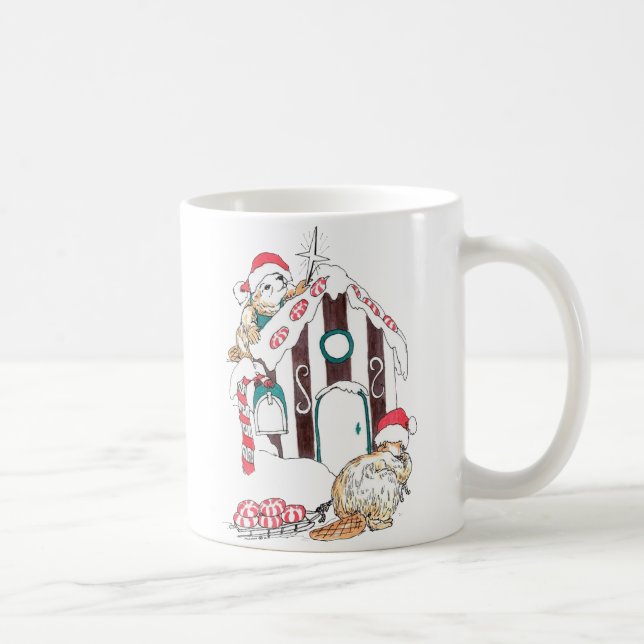 Whimsical Christmas Alaska Wildlife Coffee Mug (Right)
