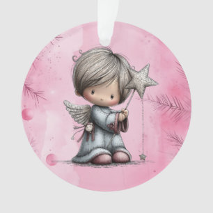 Whimsical Christmas Angel Ornament
