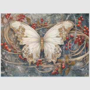 Whimsical Christmas Butterfly Tissue Paper