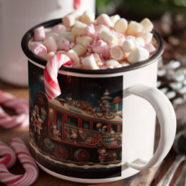 Whimsical Christmas Candy Train 2 Mug