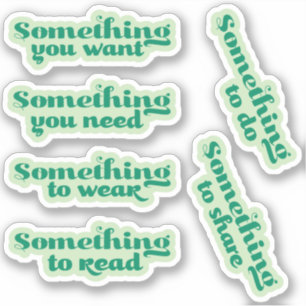 Whimsical Christmas Gift Tag Stickers-“Something"