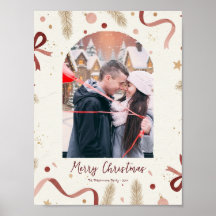 Whimsical Christmas Holiday Poster – Minimal Desig