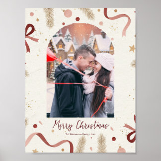 Whimsical Christmas Holiday Poster – Minimal Desig