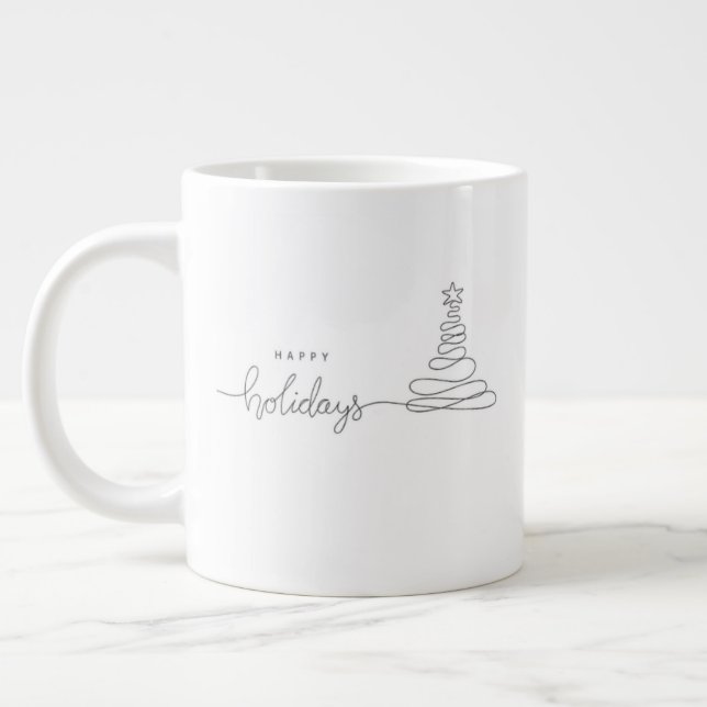 Whimsical Christmas Mug – Cheerful Holiday Coffee  (Gauche)
