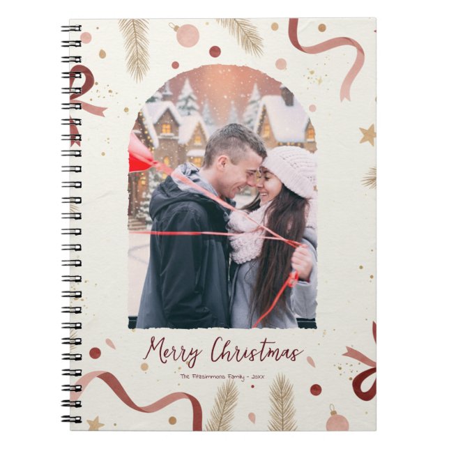 Whimsical Christmas Notebook – Minimal Holiday Des (Front)