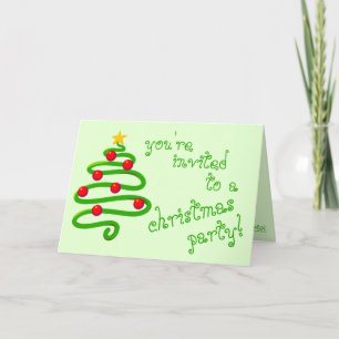 Whimsical Christmas Party Invitation
