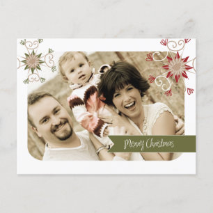 Whimsical Christmas Photo Postcards