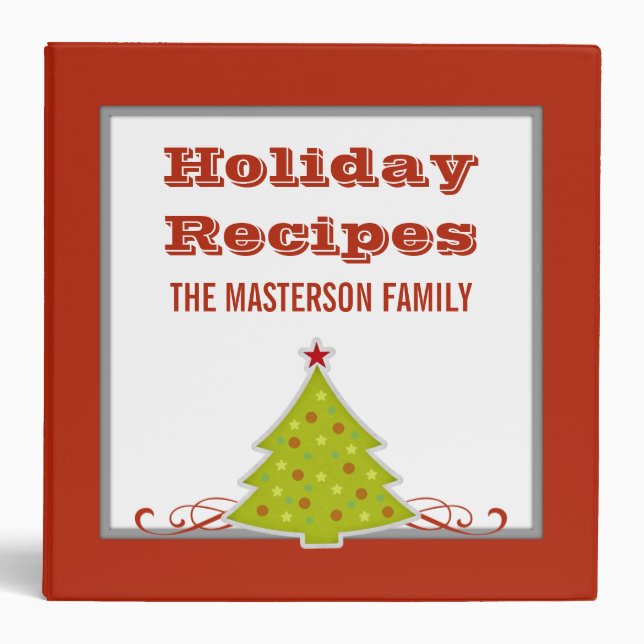 Whimsical Christmas Tree Binder (2 inch) (Front)