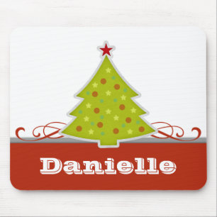 Whimsical Christmas Tree Mousepad