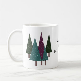 Whimsical Christmas Trees Coffee Mug