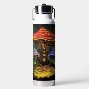 Whimsical Colorful Mushroom Cottagecore Magic Water Bottle