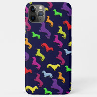 Whimsical Colourful and Fun Dachshund dogs Pattern