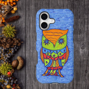 Whimsical Colourful Fantasy Owl