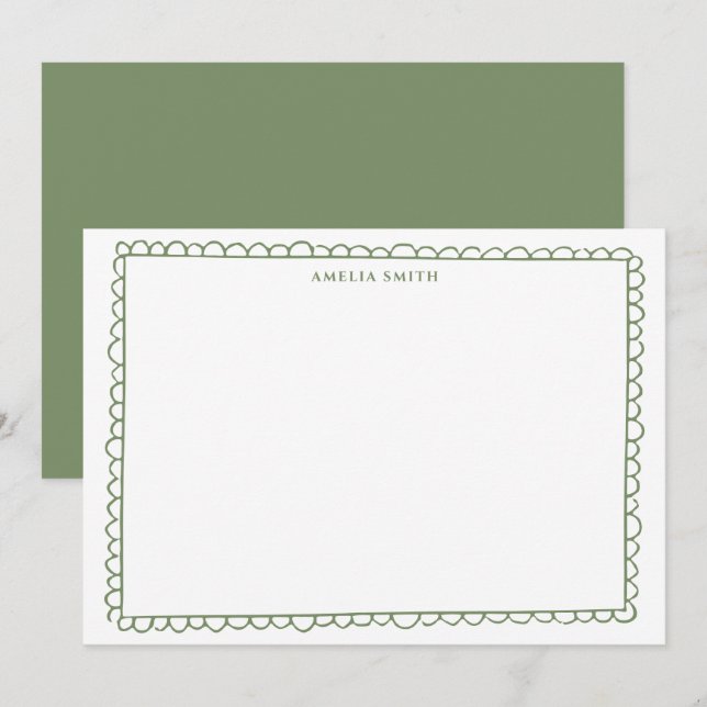 whimsical coquette ribbon frame card (Front/Back)