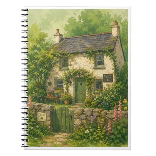 Whimsical Cottage Core inspired Notebook (Front)