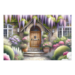 Whimsical Cottage Garden Pathway Photo Print