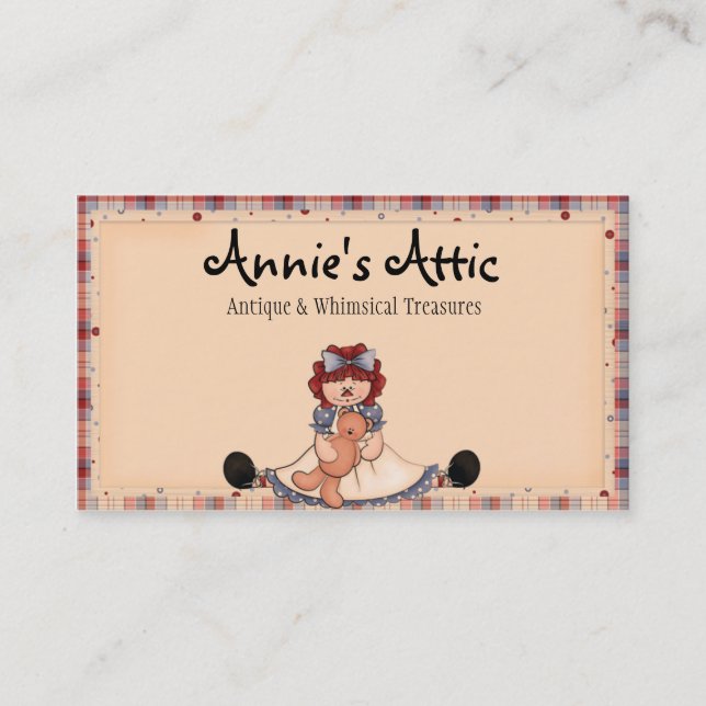 Whimsical Country Business Card (Front)