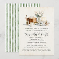 Whimsical Cozy Crafting Party Arts Tea Party