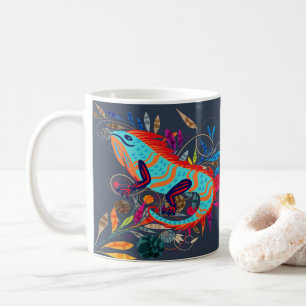 Whimsical Creatures   Iguana Coffee Mug