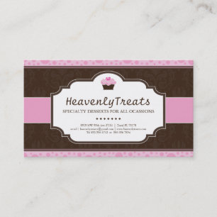 Whimsical Cupcake Bakery Business Card