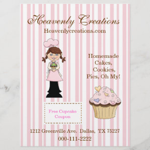 Whimsical Cupcake Bakery Flyer