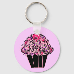 Whimsical Cupcake Keychain