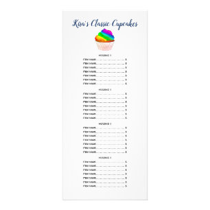 Whimsical Cupcake Maker Baker Pastry Chef Rack Card