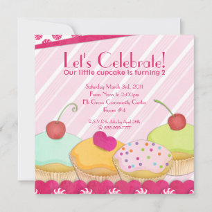 Whimsical Cupcake Party Invitation