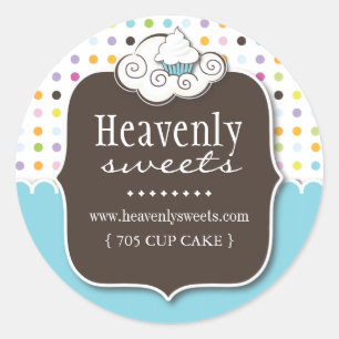 Whimsical Cupcake Stickers