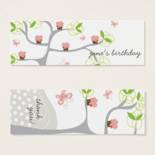 Whimsical Cupcakes Tree Birthday DIY Gift Tags