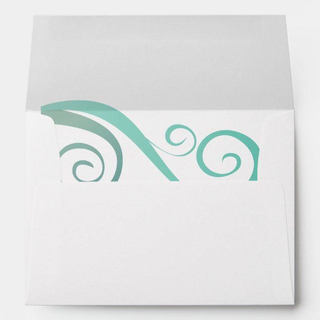 Whimsical Curls Convenient Pre-Addressed Envelopes (Back (Bottom))