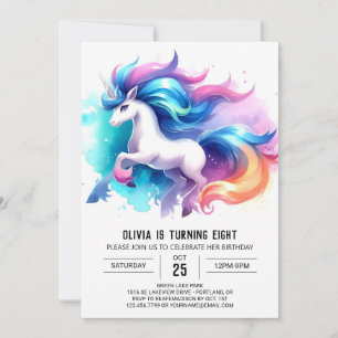 Whimsical Custom Horse Birthday Invitation