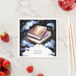 Whimsical Custom Magic Storybook Birthday Napkin