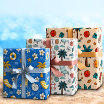 Whimsical Cute Cartoon Summer Beach Vacation 
