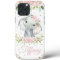 Whimsical Cute Elephant Pink Blush Floral