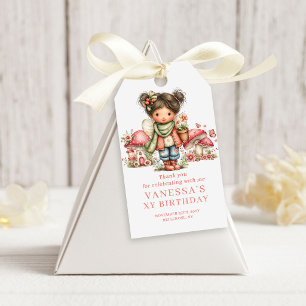 Whimsical Cute Fairy 3rd Birthday Favour Gift Tags