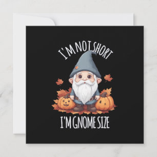 Whimsical Cute Gnome in Autumn Invitation