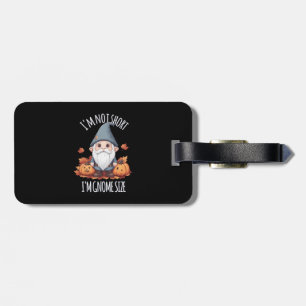 Whimsical Cute Gnome in Autumn Luggage Tag