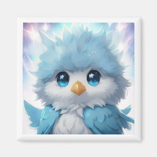 *~* Whimsical Cute Kawii Blue Bird AP54  Art Magnet