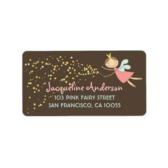 Whimsical Cute Sweet Fairy Stars Address Labels