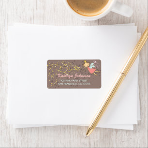Whimsical Cute Sweet Fairy Stars Address Labels