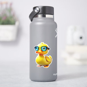 Whimsical cute yellow rubber duck decal