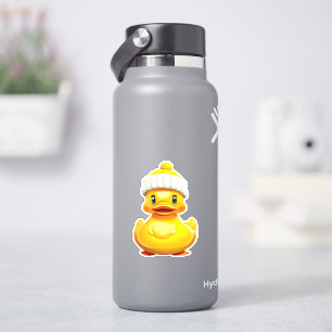 Whimsical cute yellow rubber duck decal