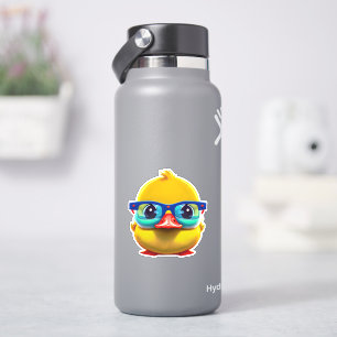 Whimsical cute yellow rubber duck decal
